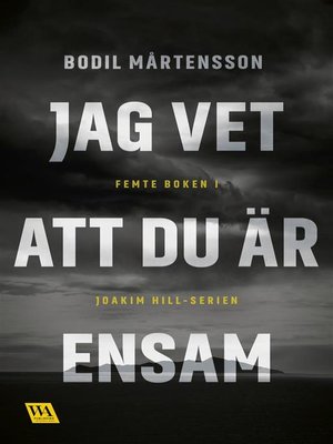 cover image of Jag vet att du är ensam